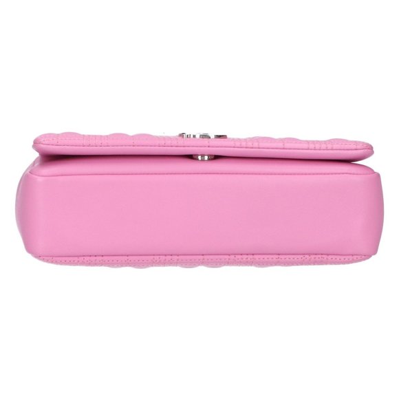 BURBERRY Pink Lambskin Leather Shoulder Bag - Picture 5 of 9